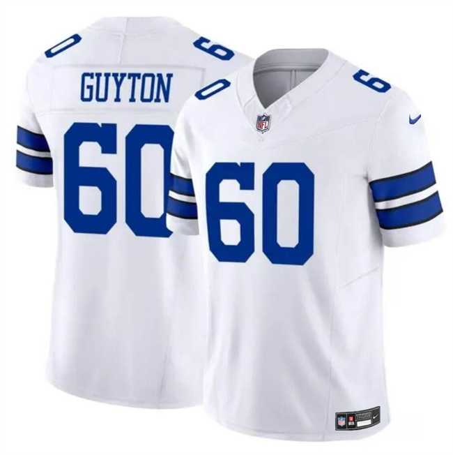 Men & Women & Youth Dallas Cowboys #60 Tyler Guyton White 2024 F.U.S.E Draft Vapor Untouchable Limited Stitched Jersey,We sell and wholesale Men & Women & Youth Dallas Cowboys #60 Tyler Guyton White 2024 F.U.S.E Draft Vapor Untouchable Limited Stitched Jersey on line form chian!